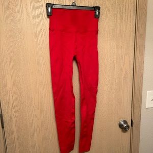 Red Fabletics Leggings